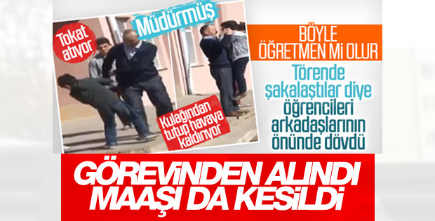 Çankırı'da okul müdüründen öğrencisine meydan dayağı