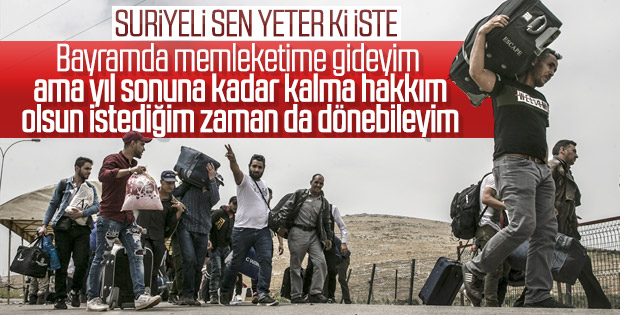1 haftada 16 bin Suriyeli ülkesine gitti