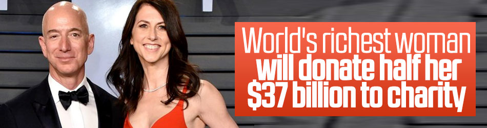 Jeff Bezos Ex Wife Will Donate Half Her Fortune To Charity 3863