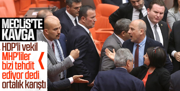 MHP'li ve HDP'li vekiller kavga etti