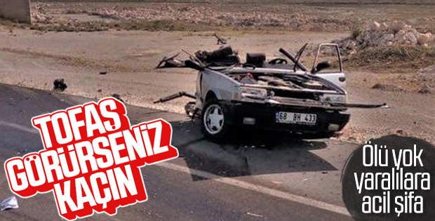 Aksaray'da LGS yolunda kaza: 4 yaralı