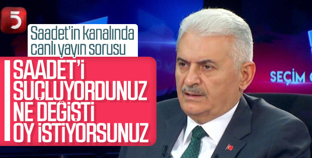 Binali Yıldırım Saadet Partisi’nin oylarına talip