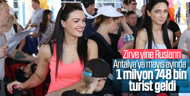 Antalya'ya mayıs ayında turist bereketi