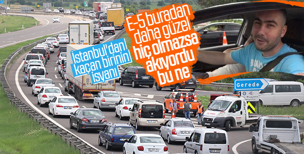 Tatilciler İstanbul trafiğini özledi