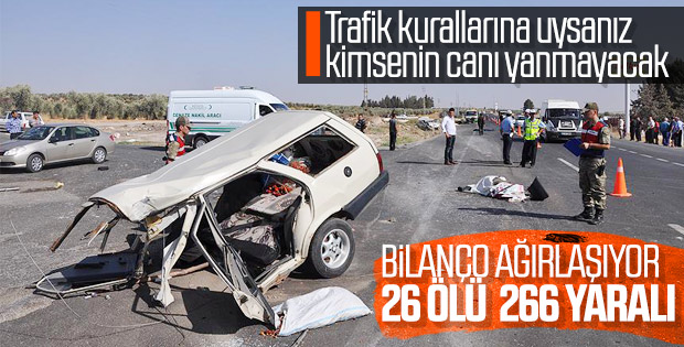 Tatil yolunda 3 günlük acı tablo: 26 ölü 266 yaralı