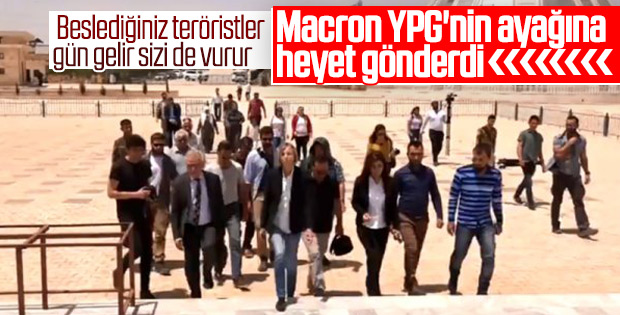 Fransa'dan YPG karargahına resmi ziyaret