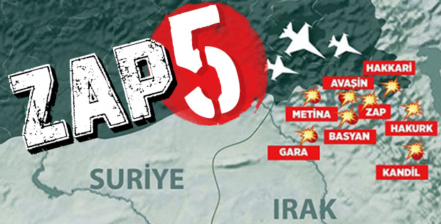 Irak'ın kuzeyinde 5 terörist öldürüldü