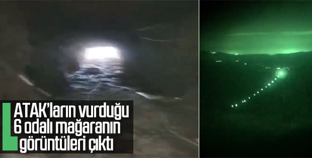 Teröristlerin 500 metrelik mağarası imha edildi