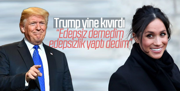 Trump'tan 'edepsiz' açıklaması