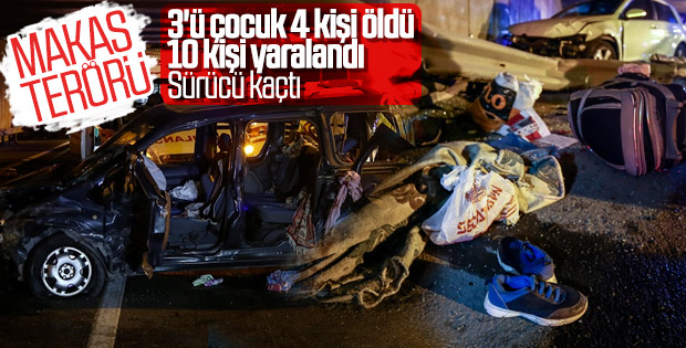 Makas atan sürücü 4 kişinin ölümüne neden oldu