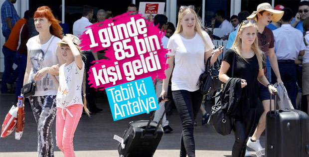 Antalya'da yine turist rekoru kırıldı
