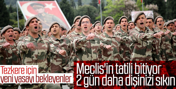 Yeni askerlik yasası bu salı Meclis'te