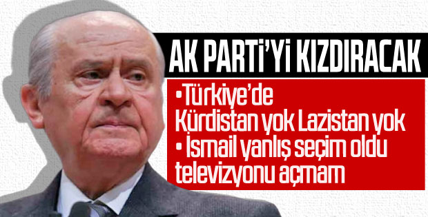 Devlet Bahçeli Kürdistan tartışmasına noktayı koydu