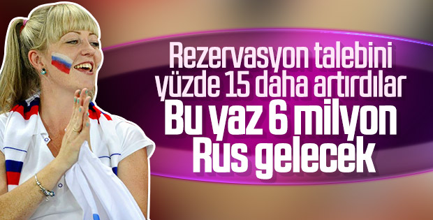 Rus turistlerin rezervasyon talebi yüzde 15 arttı