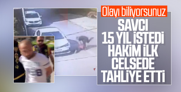 Aracına erik atan çocuğu döven kişiye tahliye