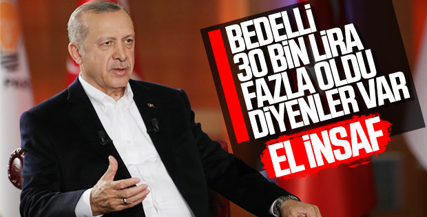 Yeni askerlik sistemi Cumhurbaşkanı Erdoğan'a soruldu