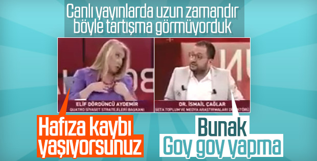 Canlı yayında 'bunak' tartışması