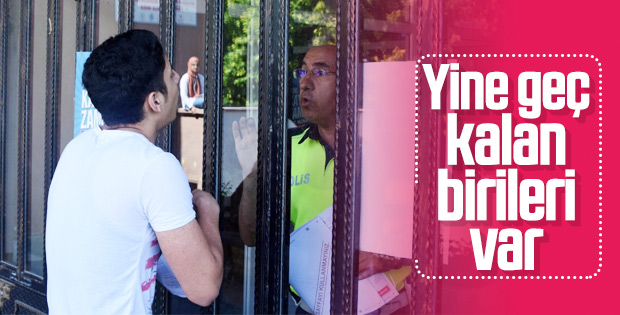 YKS'ye geç kalan öğrenciler sınava alınmadı
