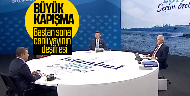 Ekrem İmamoğlu ile Binali Yıldırım ortak yayında