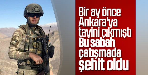 Şırnak'ta 1 asker şehit oldu