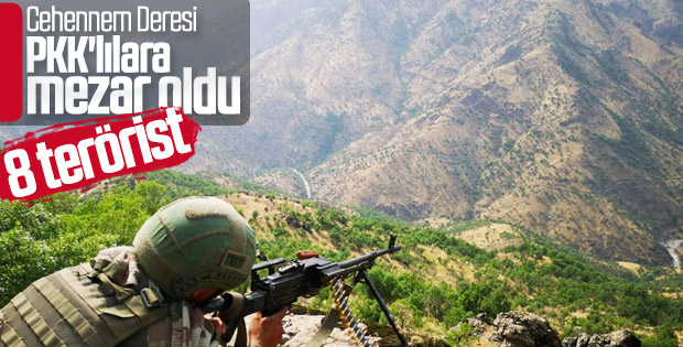 Şırnak'ta terör operasyonu: 8 terörist etkisiz hale getirildi