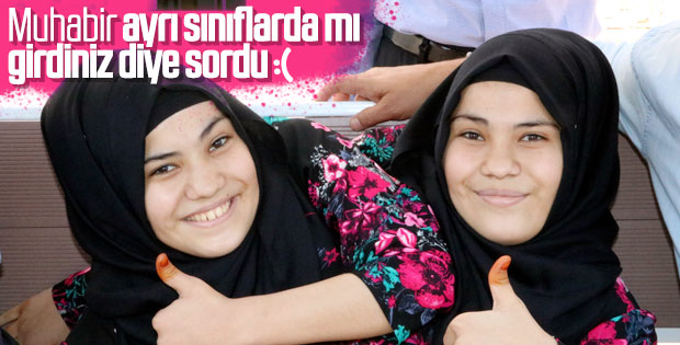 Muhabirden siyam ikizlerini şaşırtan soru