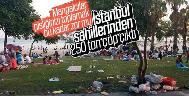 İstanbul'un sayfiye alanları hafta sonu çöplüğe döndü