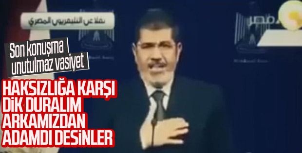 Muhammed Mursi'nin tarihi konuşması