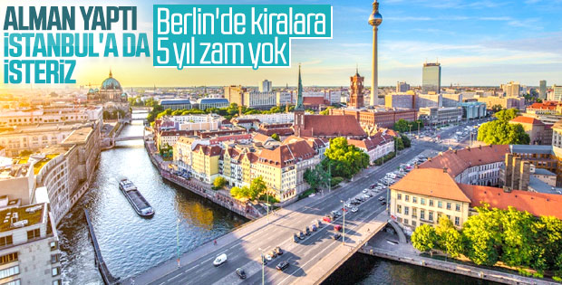 Berlin'de kiralara 5 yıl zam yok