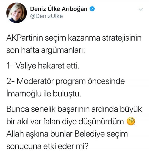 Deniz Ãœlke ArÄ±boÄŸan AK Partiâ€™nin stratejisini deÄŸerlendirdi
