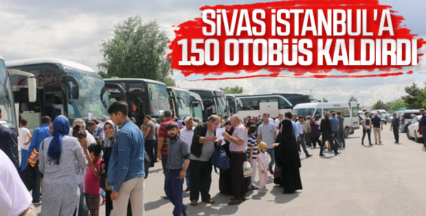 Sivaslılar oy için İstanbul'a geliyor
