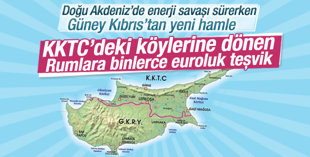 KKTC’ye yerleşecek Rumlara GKRY'den teşvik