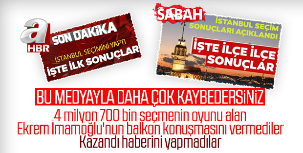 Ekrem İmamoğlu'nun zaferini görmeyen medya