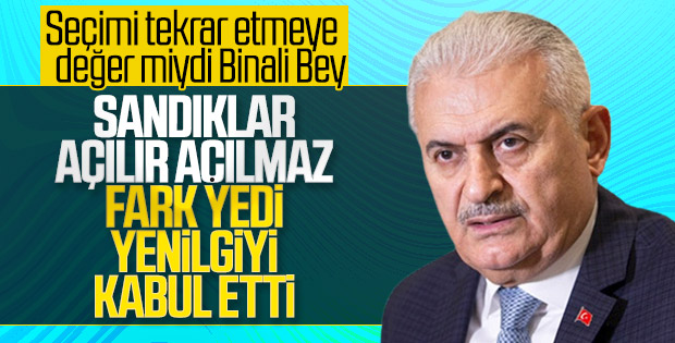Binali Yıldırım: Rakibimi tebrik ederim