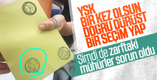 Zarflardaki milletvekili seçimi mührü için başvuru