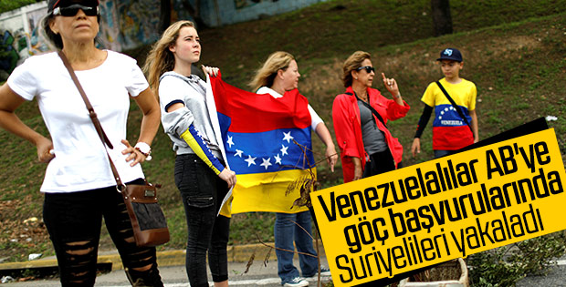 Suriye'den sonra AB'ye iltica başvurusu en çok Venezuela'dan