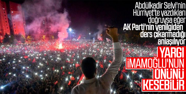 Erdoğan'a göre yargı İmamoğlu'nun önünü kesebilir