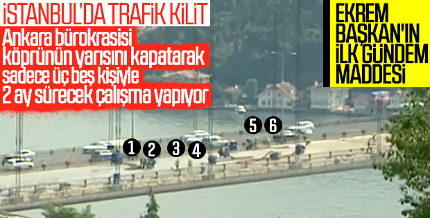 Ekrem İmamoğlu'ndan köprü trafiği açıklaması