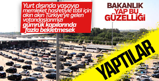 Kapıkule Sınır Kapısı'na gurbetçileri sevindirecek uygulama