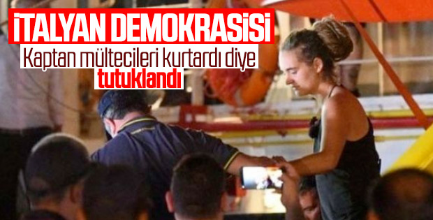 İtalya'da mülteci kurtaran kaptan tutuklandı