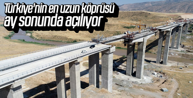Hasankeyf-2 Köprüsü'nün tamamlanmasına son 30 metre