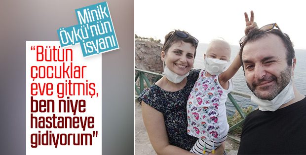 İlik nakli yapılan Öykü Arin'in tedavisi devam ediyor