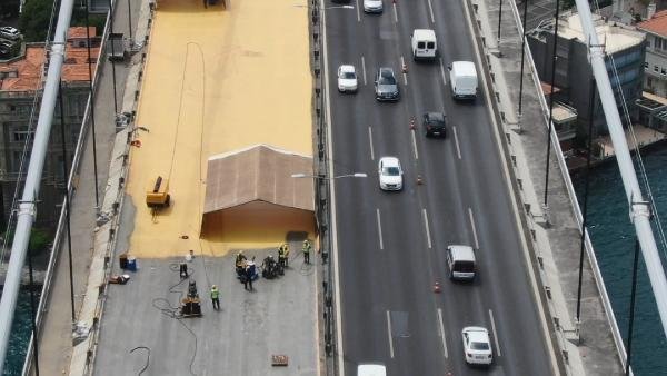 FSM'deki bakım çalışması havadan görüntülendi