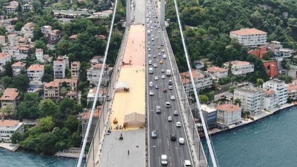 FSM'deki bakım çalışması havadan görüntülendi