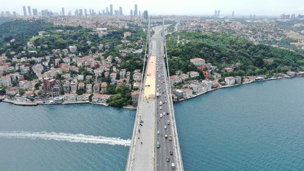FSM'deki bakım çalışması havadan görüntülendi