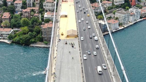 FSM'deki bakım çalışması havadan görüntülendi