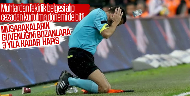 Müsabakalarda şiddete ağır cezalar