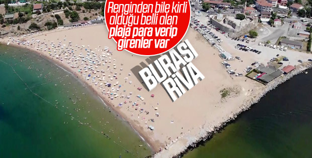 İstanbullular hafta sonunu Riva plajlarında geçirdi