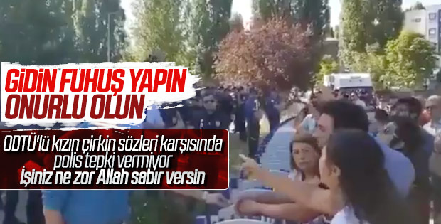 ODTÜ'lü öğrencilerden polislere hakaret