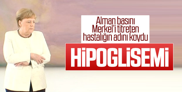 Merkel'in titremesinin nedeni: Hipoglisemi atağı